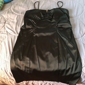 Beautiful brown satin fitted dress